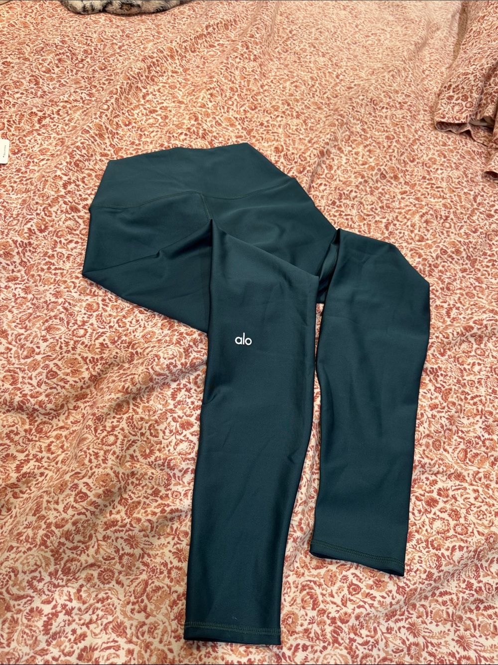 ALO Yoga Dark Teal High-Waist Leggings
